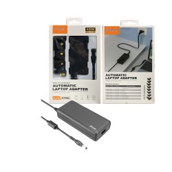 Carregador Universal Laptop MTK AT962 com 8 conectores 45W Preto